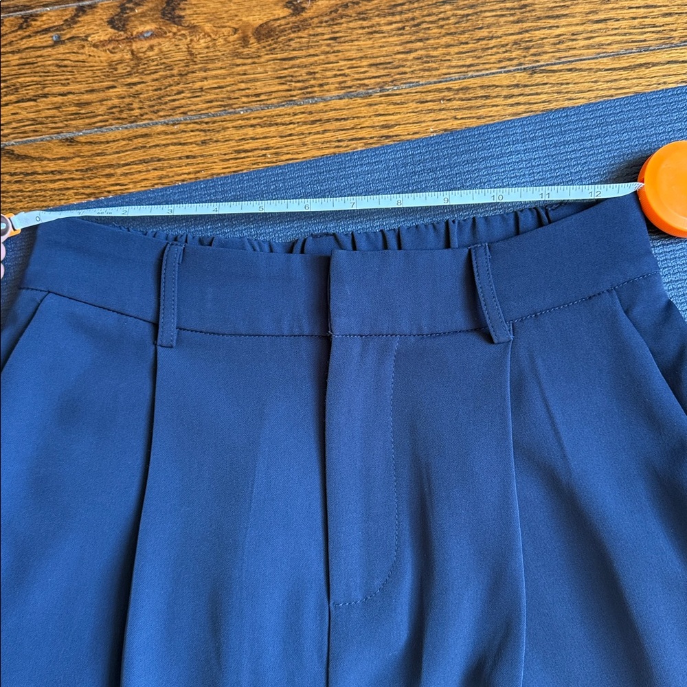 COMMENSE High rise pleated oversized trousers Small Navy - Picture 6 of 7
